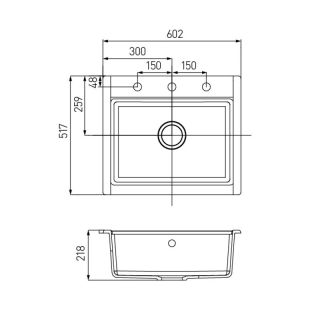 Мойка кухонная Акватон Делия 60 Серый шелк
